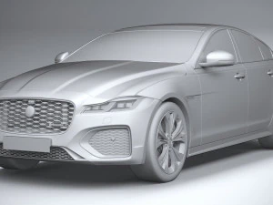 Jaguar XF 2021 3D Model