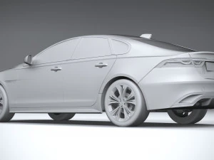 Jaguar XF 2021 3D Model