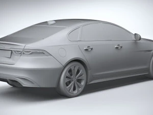 Jaguar XF 2021 3D Model