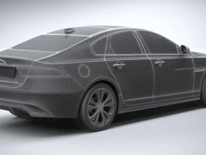 Jaguar XF 2021 3D Model