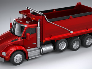 Kenworth T880 Tipper 2017 Lowpoly 3D Модель