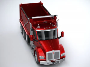 Kenworth T880 Tipper 2017 Lowpoly 3D Model