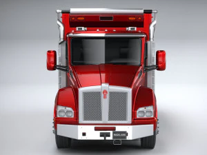 Kenworth T880 Tipper 2017 Lowpoly 3D Model