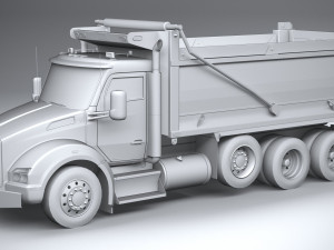 Kenworth T880 Tipper 2017 Lowpoly 3D Модель