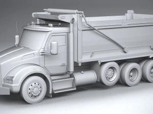 Kenworth T880 Tipper 2017 Lowpoly 3D Model