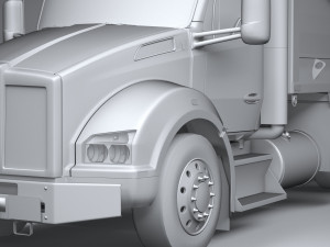 Kenworth T880 Tipper 2017 Lowpoly 3D Модель