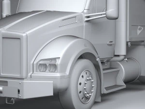 Kenworth T880 Tipper 2017 Lowpoly 3D Model