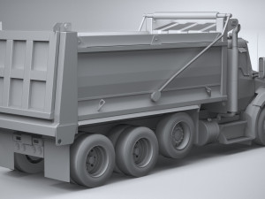 Kenworth T880 Tipper 2017 Lowpoly 3D Модель