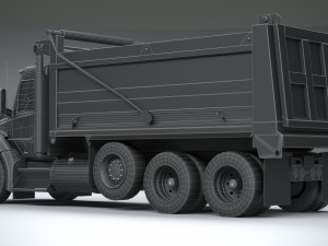 Kenworth T880 Tipper 2017 Lowpoly 3D Модель