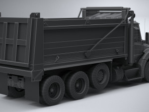 Kenworth T880 Tipper 2017 Lowpoly 3D Модель