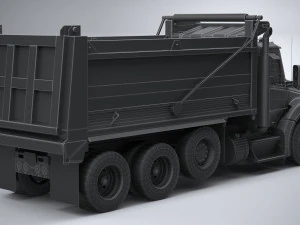 Kenworth T880 Tipper 2017 Lowpoly 3D Model
