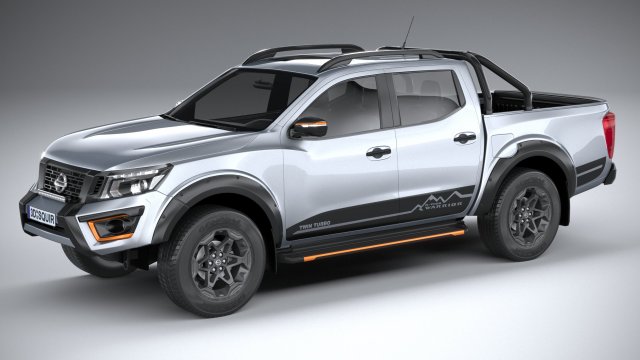 Nissan Navara N-Trek Warrior 2020 3D मॉडल .c4d .max .obj .3ds .fbx .stl .blend