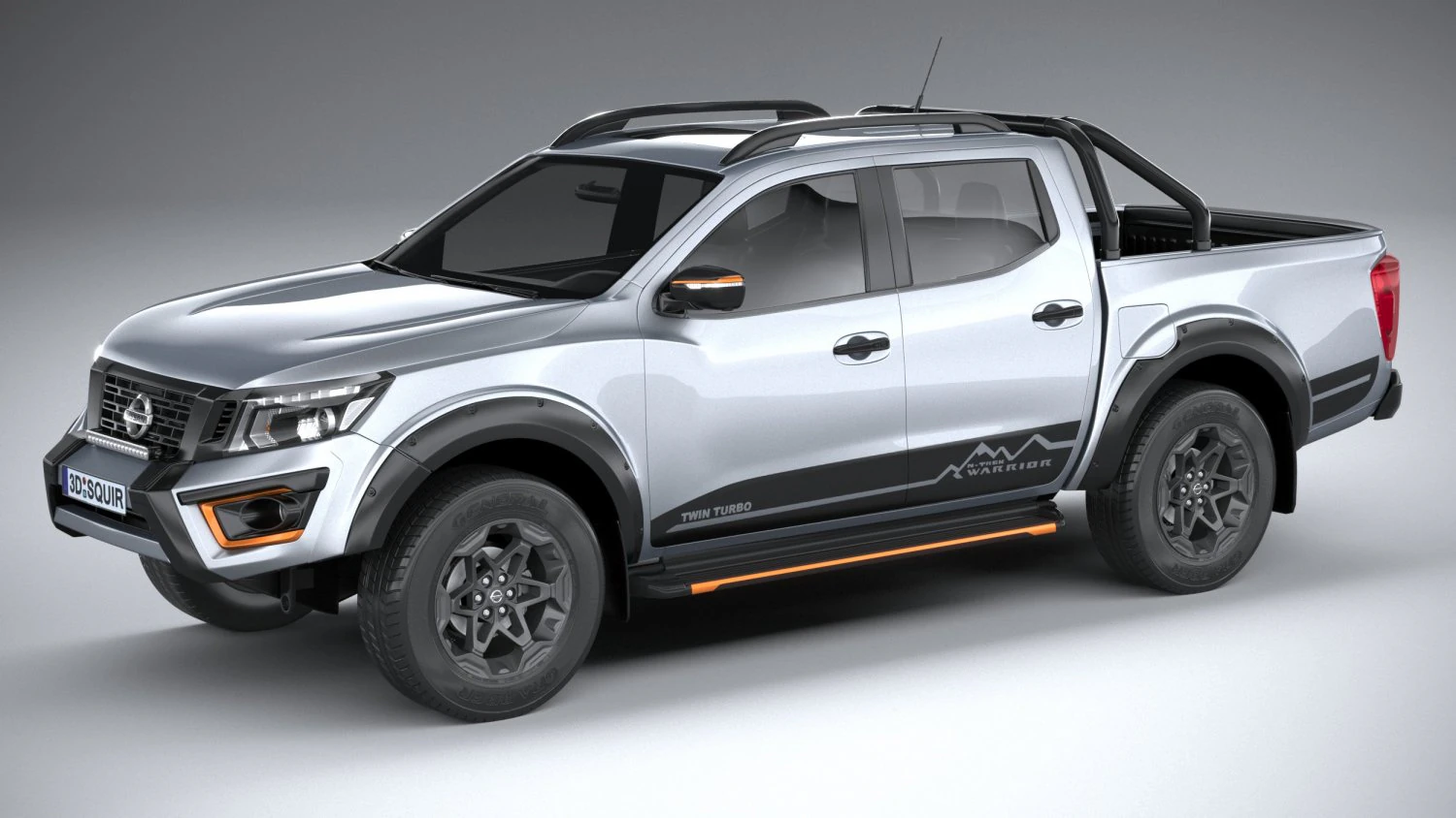Nissan Navara N-Trek Warrior 2020 3D Model .c4d .max .obj .3ds .fbx .stl .blend 