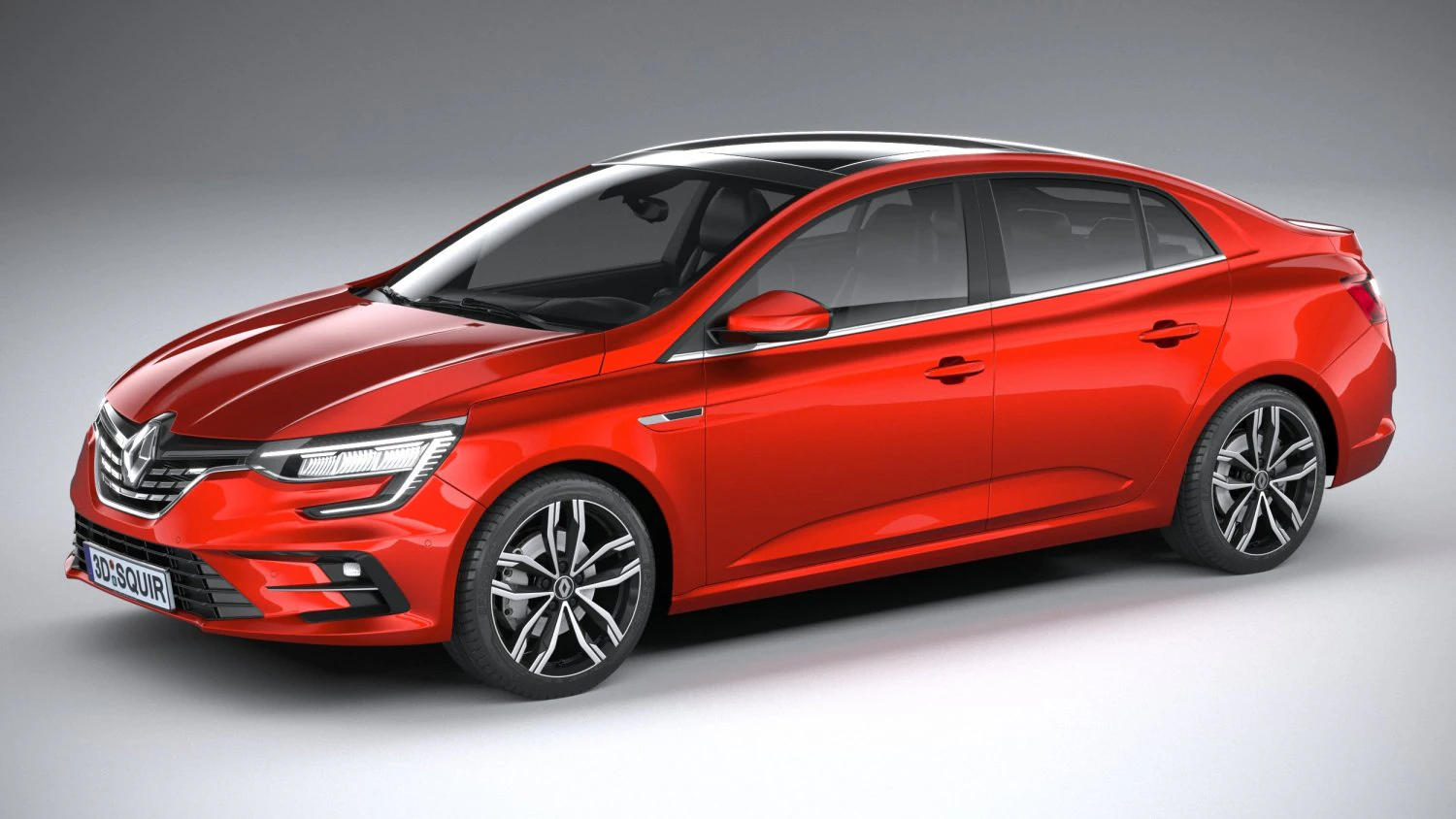 Renault Megane Sedan 2020 3D Model .c4d .max .obj .3ds .fbx .stl .blend 