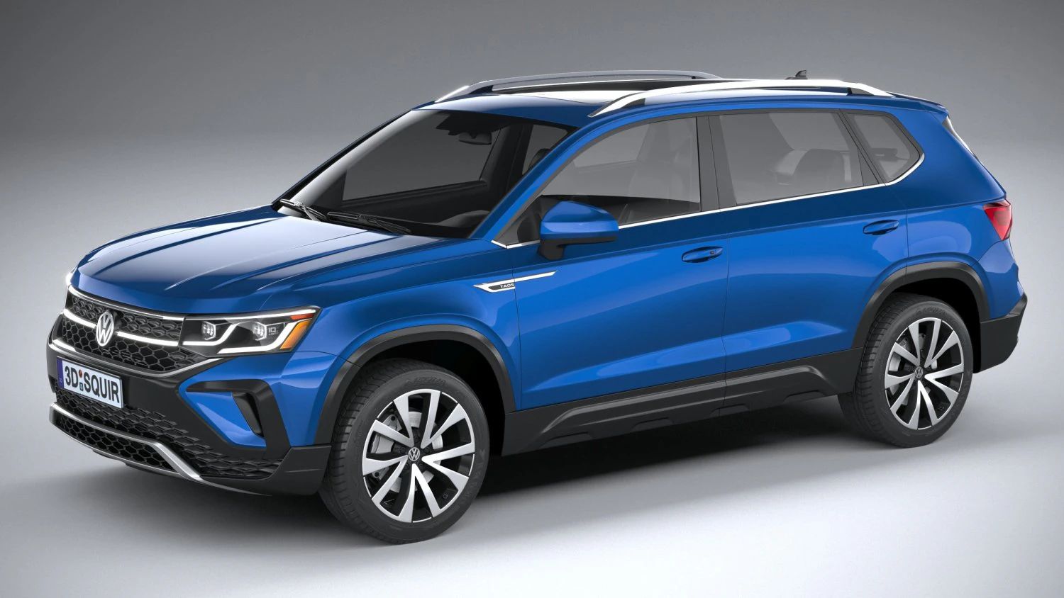 Volkswagen Taos 2022 3D Model .c4d .max .obj .3ds .fbx .stl .blend 
