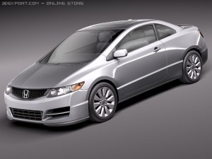 Honda Civic Coupe 2011 Modelo 3D