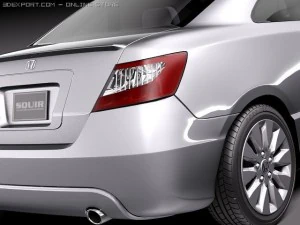 Honda Civic Coupe 2011 3D Model