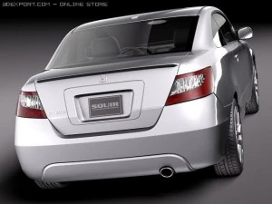 Honda Civic Coupe 2011 3D Model