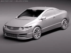 Honda Civic Coupe 2011 3D Model