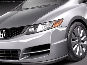 Honda Civic Coupe 2011 3D Model