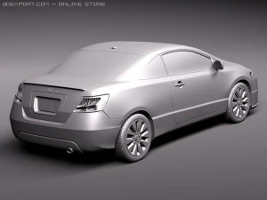 Honda Civic Coupe 2011 3D Model