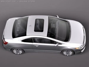 Honda Civic Coupe 2011 3D Model