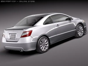 Honda Civic Coupe 2011 3D Model