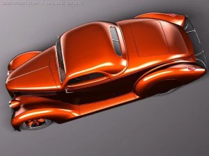 F1936 Coupe Custom Hot Rod 3D Model