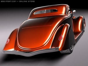 F1936 Coupe Custom Hot Rod 3D 모델