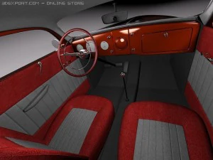 F1936 Coupe Custom Hot Rod 3D Model