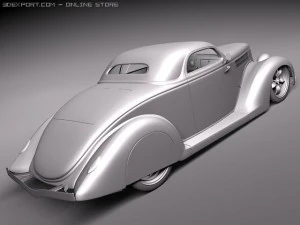 F1936 Coupe Custom Hot Rod 3D Model