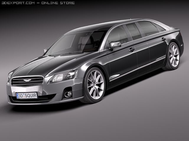Generic Average Limousine Limo 2011 3D-Modell .c4d .max .obj .3ds .fbx .stl .blend 
