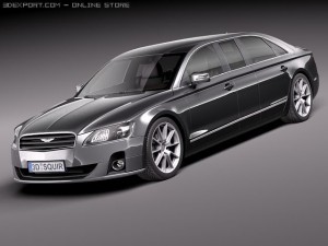Generic Average Limousine Limo 2011 Modelo 3D