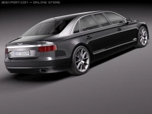 Generic Average Limousine Limo 2011 3D Model