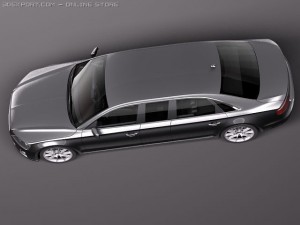 Generic Average Limousine Limo 2011 3D-Modell