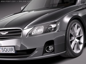 Generic Average Limousine Limo 2011 3D-Modell