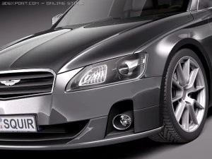 Generic Average Limousine Limo 2011 3D Model