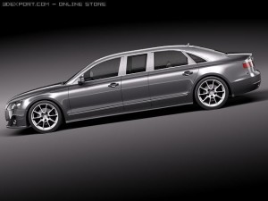 Generic Average Limousine Limo 2011 3D-Modell