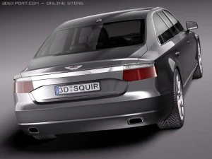 Generic Average Limousine Limo 2011 3D Model