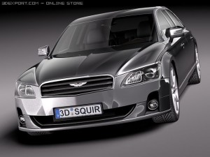 Generic Average Limousine Limo 2011 3D-Modell