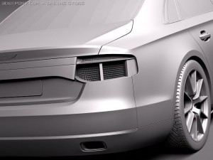 Generic Average Limousine Limo 2011 3D-Modell
