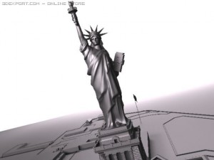 Statue of Liberty USA Model 3D