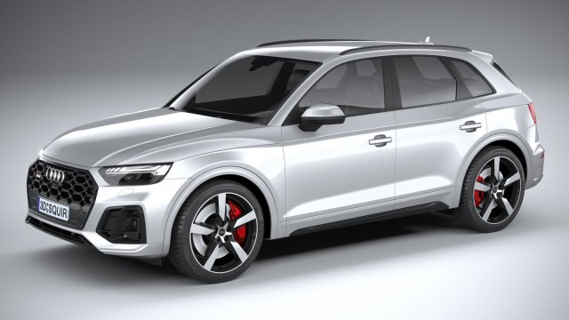 Audi SQ5 2021 Model 3D .c4d .max .obj .3ds .fbx .stl .blend 