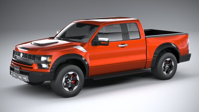 Generic Pickup 2020 3Dモデル .c4d .max .obj .3ds .fbx .stl .blend