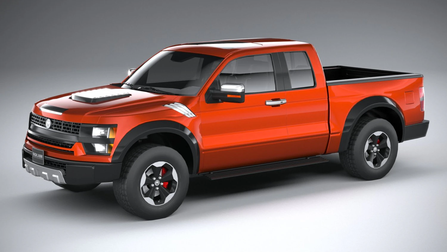 Generic Pickup 2020 3D Model .c4d .max .obj .3ds .fbx .stl .blend 