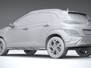 Hyundai Kona 2021 Model 3D