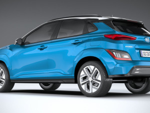 Hyundai Kona Electric 2021 3D Model