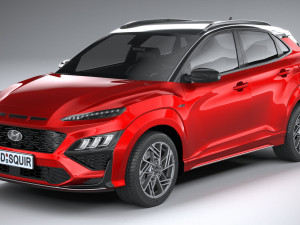 Hyundai Kona N-line 2021 3D Model