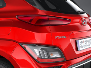 Hyundai Kona N-line 2021 3D Model