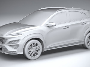 Hyundai Kona N-line 2021 3D Model